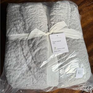 Pottery Barn Gray Teddy Bear Robe